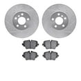 thumbnail image 1 of Dynamic Friction Company Front Brake Rotors-Drilled and Slotted-Silver with 5000 Euro Ceramic Brake Pads 7602-32017, 1 of 3
