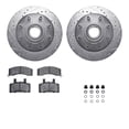 thumbnail image 1 of Dynamic Friction Company Front Brake Rotors-Drilled and Slotted-Silver with Heavy Duty Brake Pads includes Hardware 7212-48099, 1 of 3