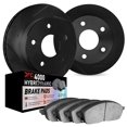 thumbnail image 1 of Dynamic Friction Company Front Brake Rotors Kit Slotted Black | 4000 HybriDynamic Brake Pads 3802-47005, 1 of 3