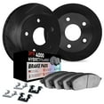 thumbnail image 1 of Dynamic Friction Company Front Brake Rotors Kit Slotted Black | 4000 HybriDynamic Brake Pads includes Hardware 3812-54023, 1 of 3