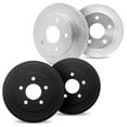 thumbnail image 1 of Dynamic Friction Company Front Brake Rotors Slotted Silver includes Brake Drums - 5004-48053, 1 of 2