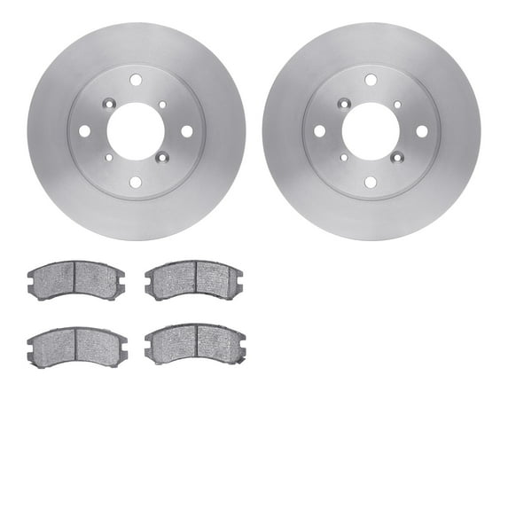 Dynamic Friction Company Front Brake Rotors with 5000 Advanced Brake Pads - 6502-02103