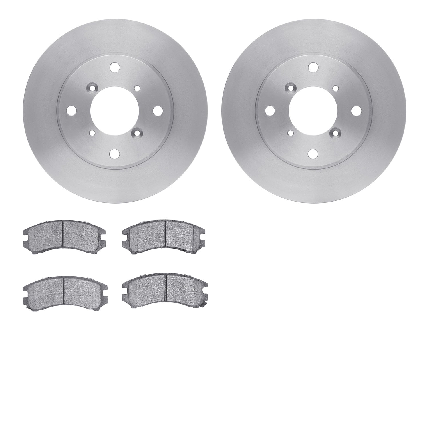 Dynamic Friction Company Front Brake Rotors with 5000 Advanced Brake Pads - 6502-03138