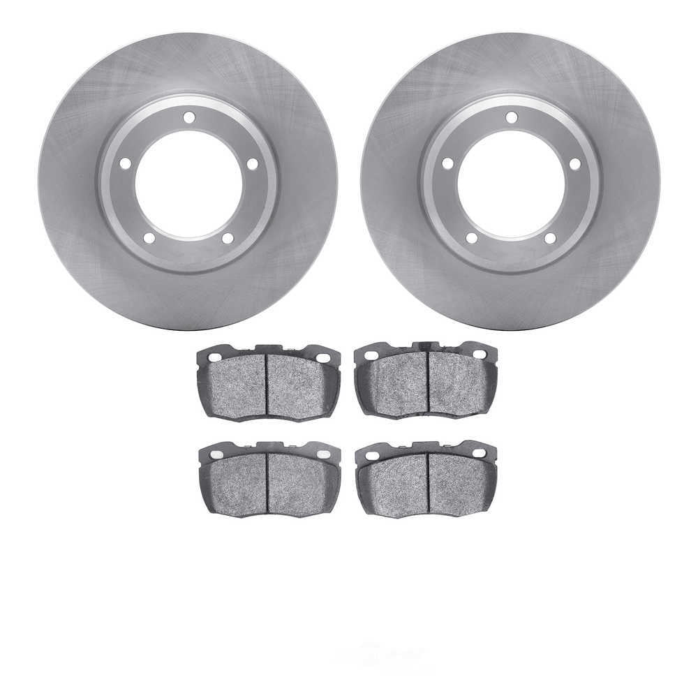 DFC 5000 Euro Ceramic Brake Pads and Hardware Kit - Archived 6502-11036 DFC Brake Rotor with 5000