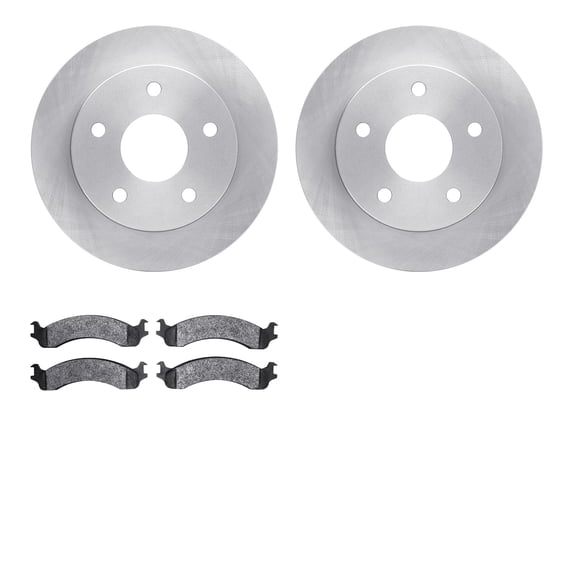 Dynamic Friction Company Front Brake Rotors with 5000 Advanced Brake Pads 6502-40415