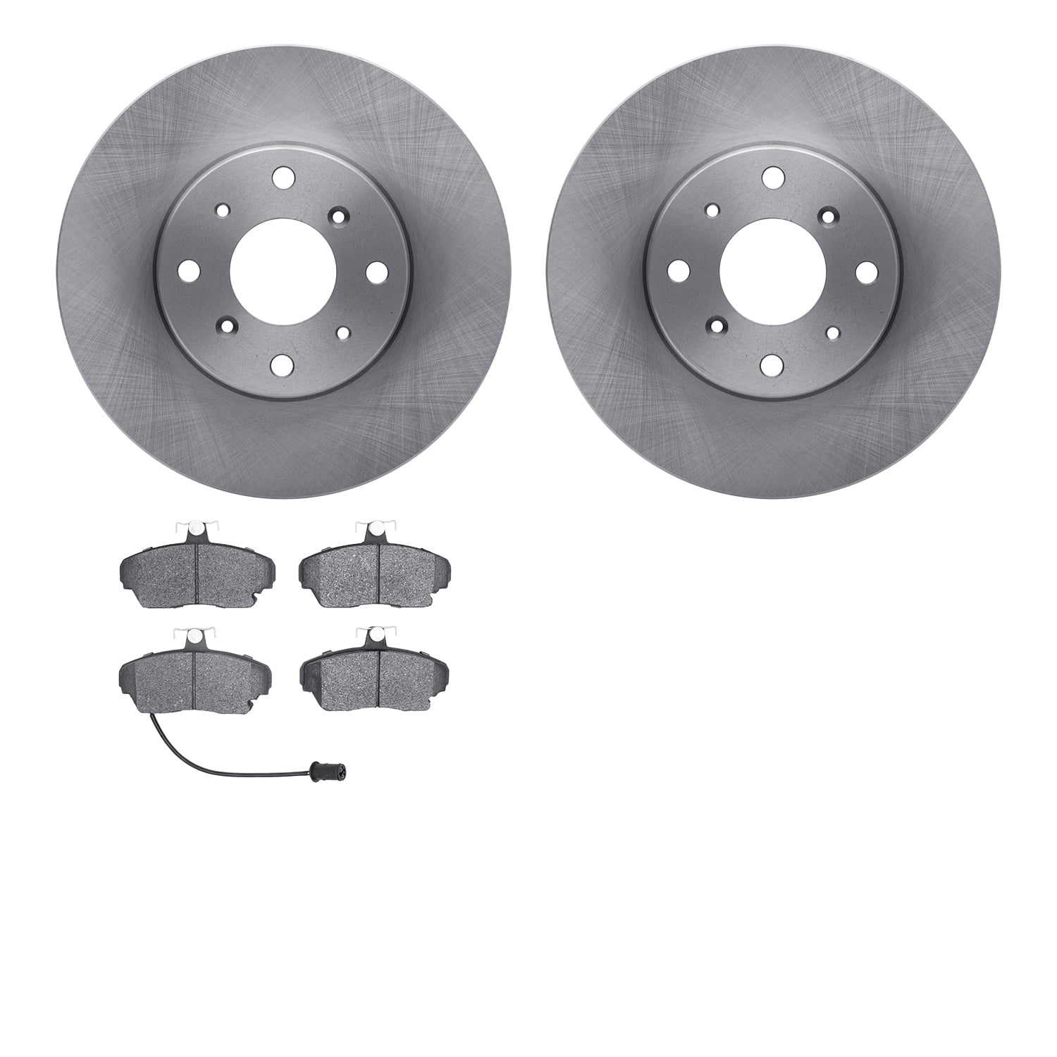 Dynamic Friction Company Front Brake Rotors with 5000 Advanced Brake Pads 6502-60001