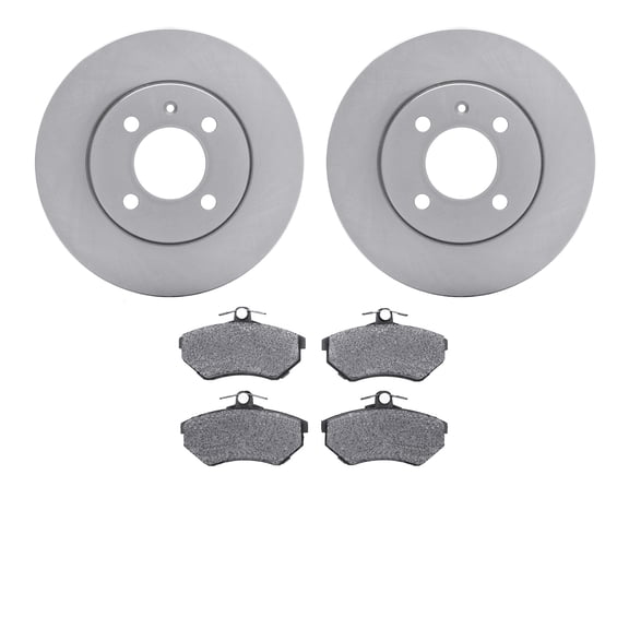 Dynamic Friction Company Front Brake Rotors with 5000 Advanced Brake Pads 6502-74177
