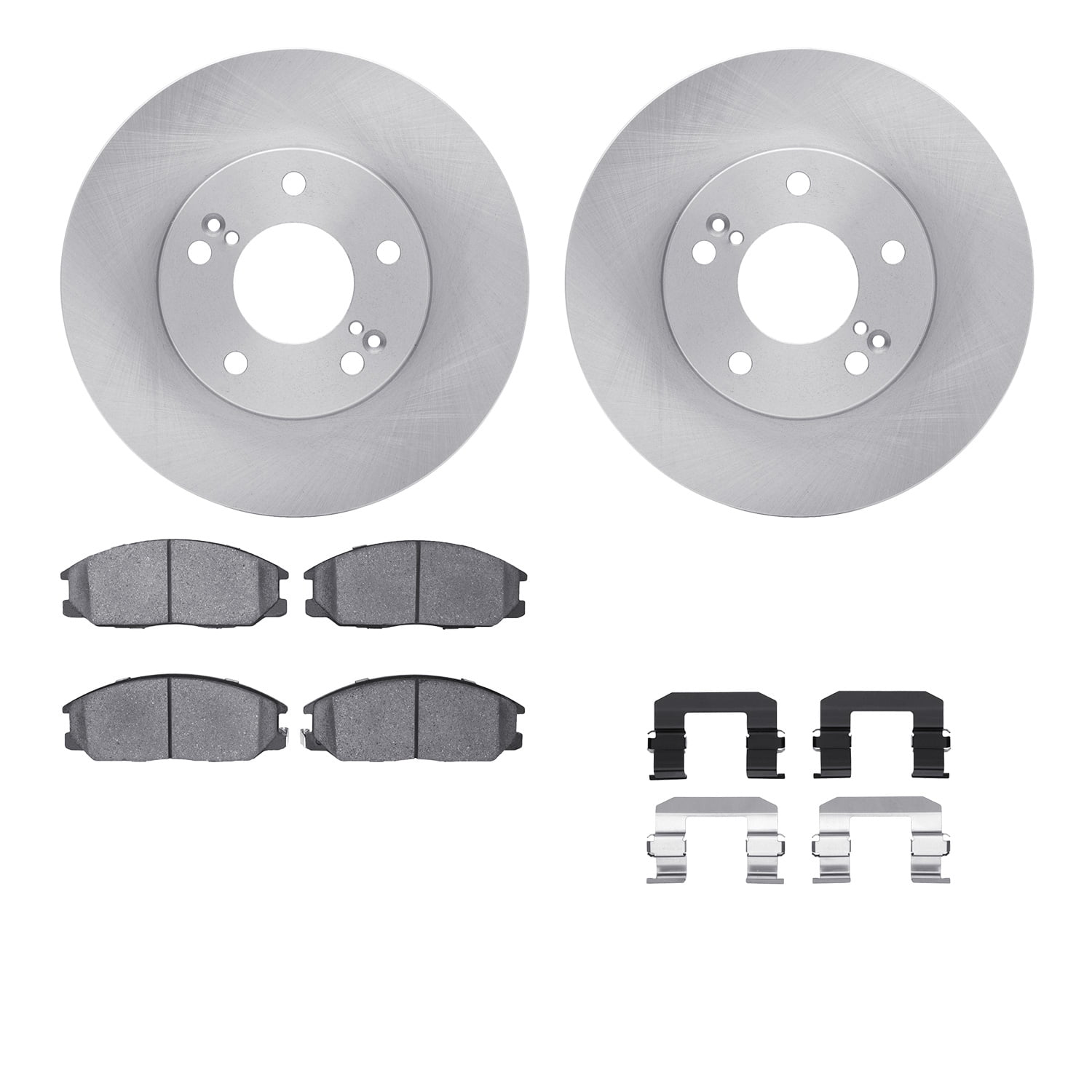 Dynamic Friction Company Front Brake Rotors with 5000 Advanced Brake Pads includes Hardware 6512-03171