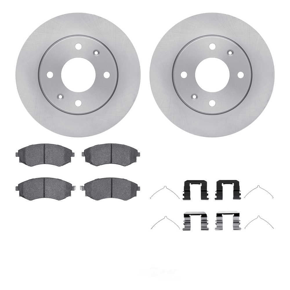 Dynamic Friction Company 6512-03183 DFC Rotors with 5000 Advanced Brake Pads includes Hardware