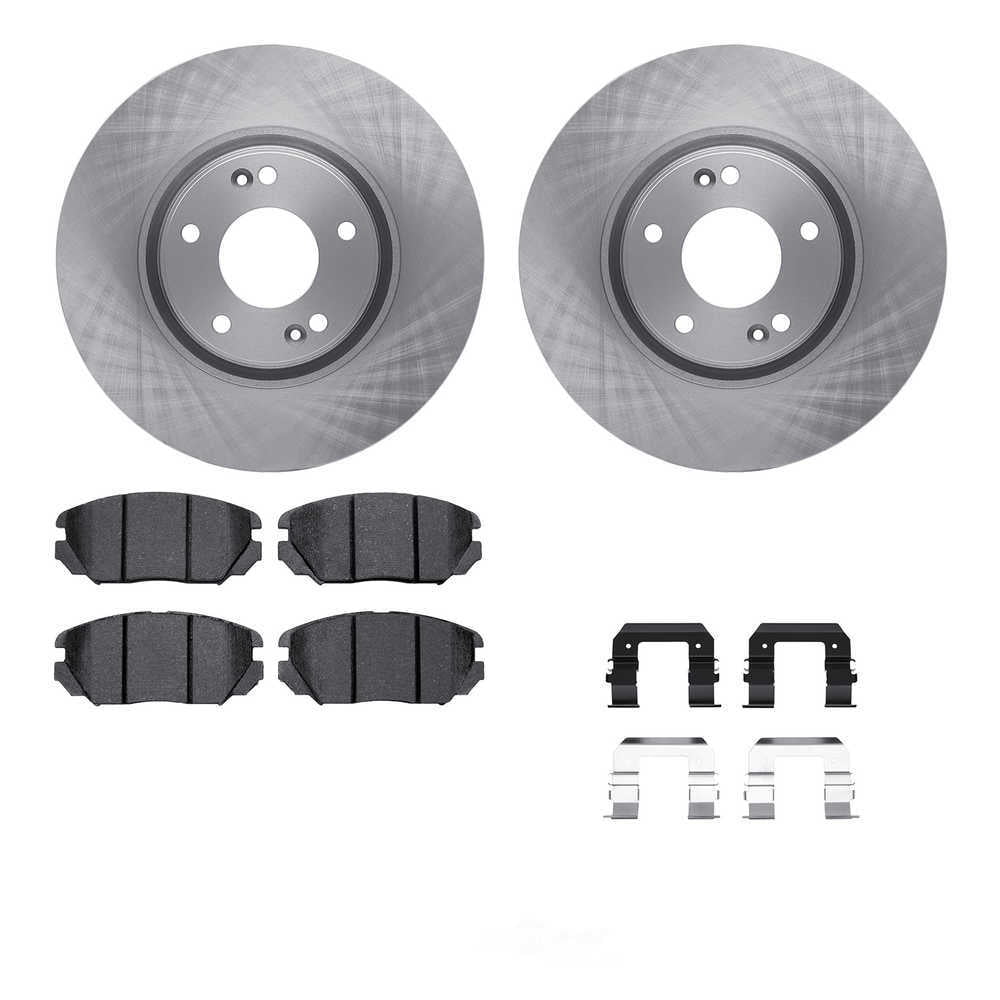 Dynamic Friction Company 6512-03213 DFC Rotors with 5000 Advanced Brake Pads includes Hardware