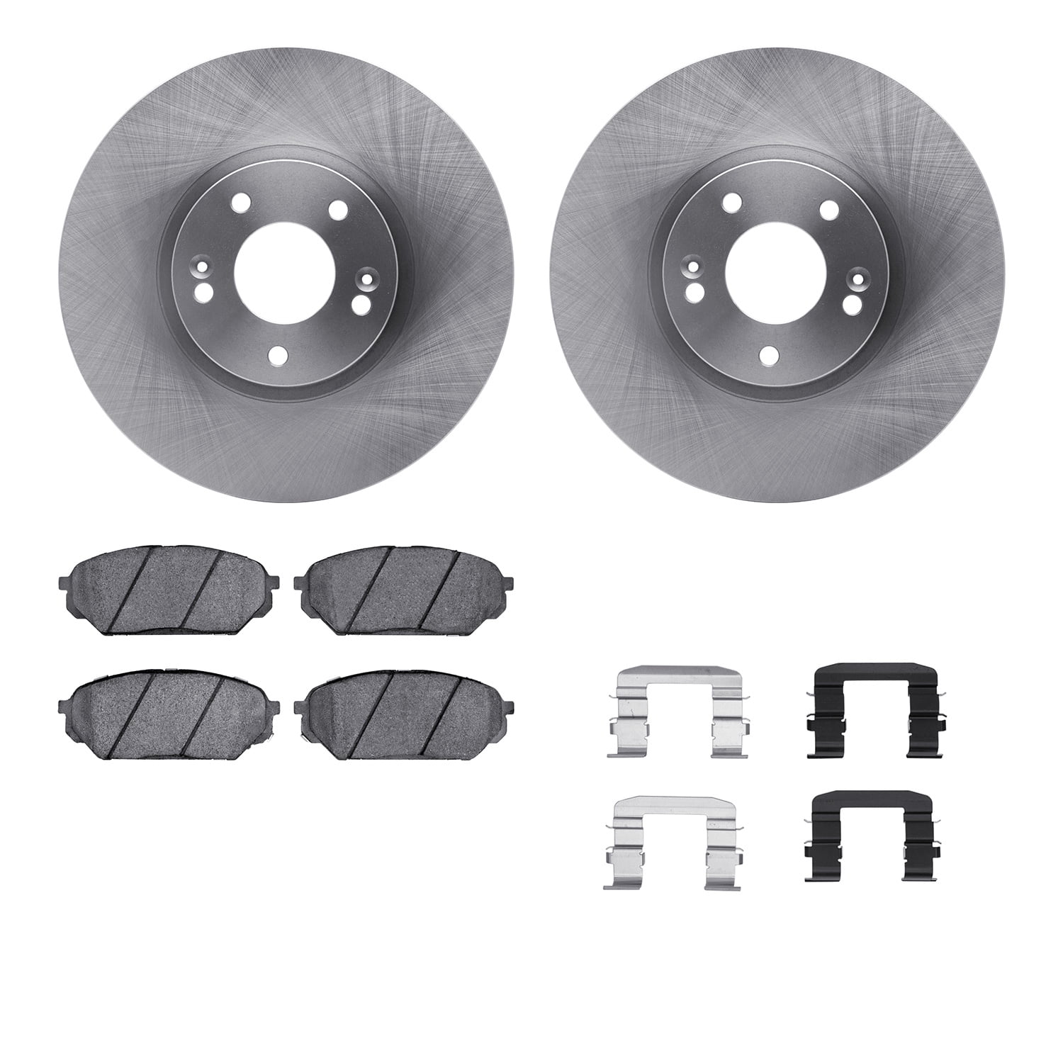 Dynamic Friction Company Front Brake Rotors with 5000 Advanced Brake Pads includes Hardware 6512-03387