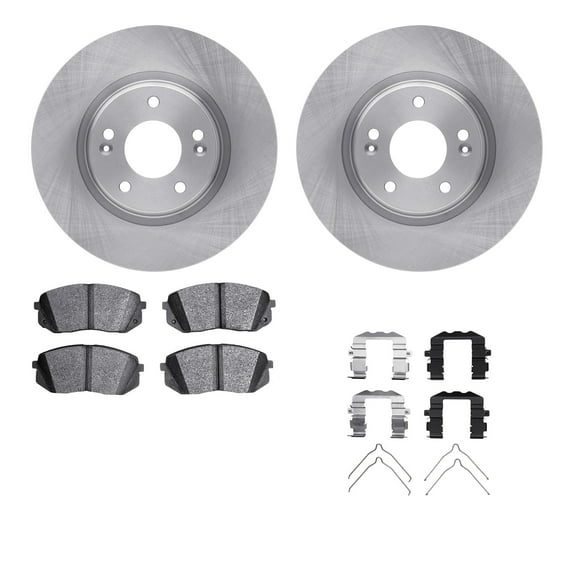 Dynamic Friction Company Front Brake Rotors with 5000 Advanced Brake Pads includes Hardware 6512-03427