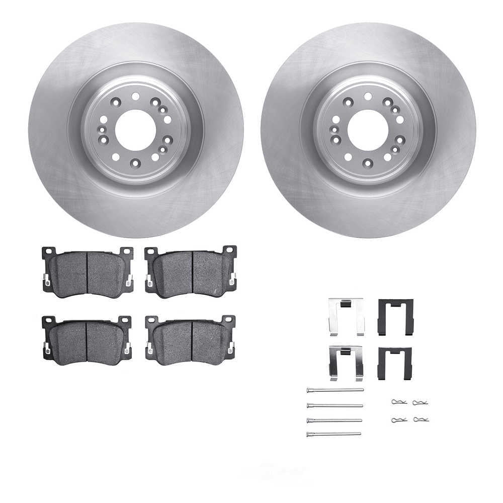 Dynamic Friction Company 6512-10005 DFC Rotors with 5000 Advanced Brake Pads includes Hardware