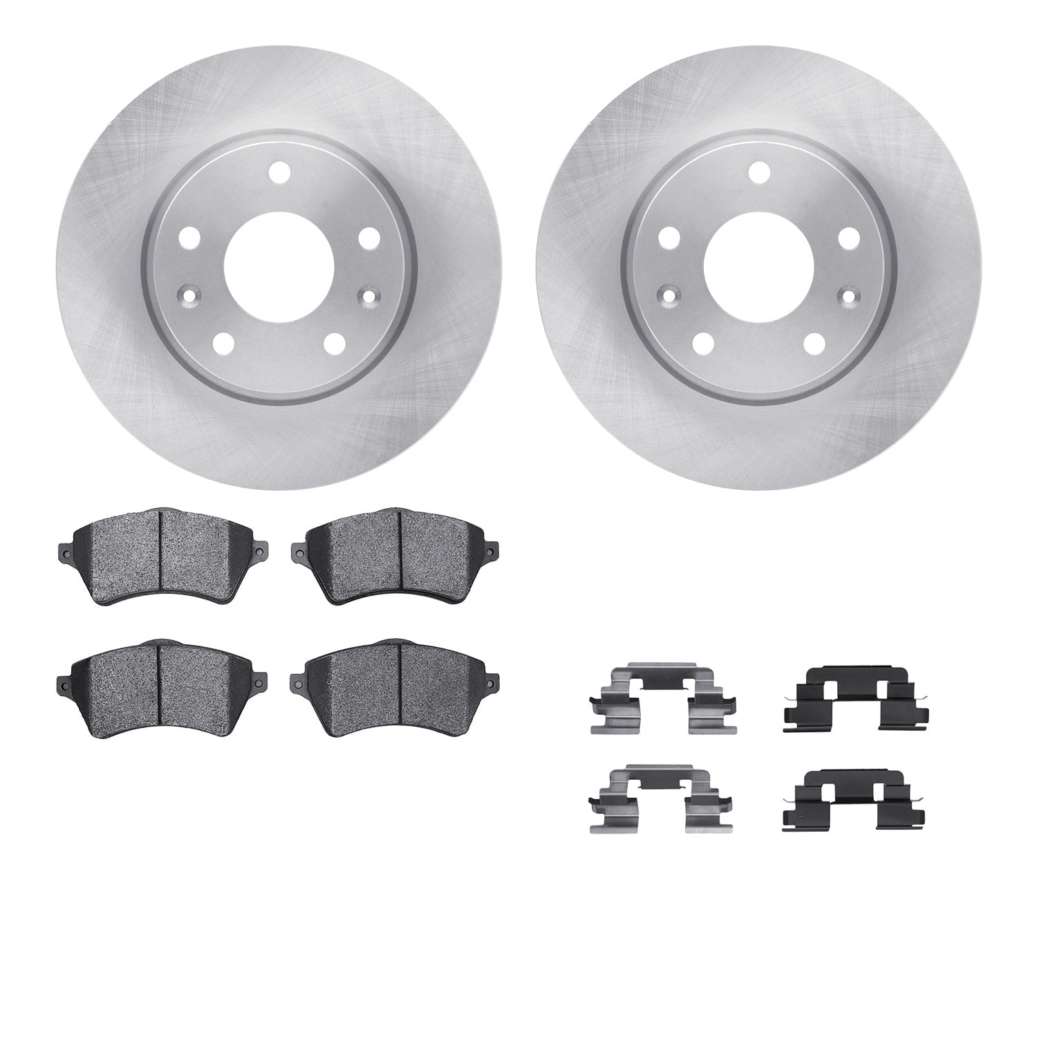 Dynamic Friction Company Front Brake Rotors with 5000 Advanced Brake Pads includes Hardware 6512-11066