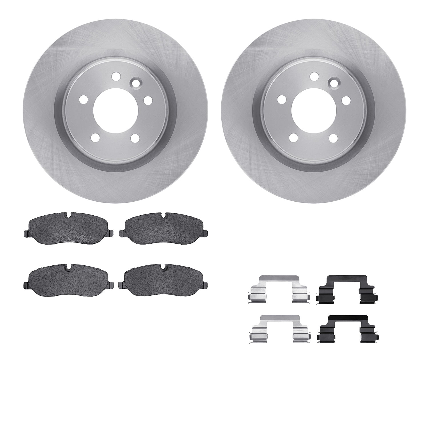 Dynamic Friction Company Front Brake Rotors with 5000 Advanced Brake Pads includes Hardware 6512-11078