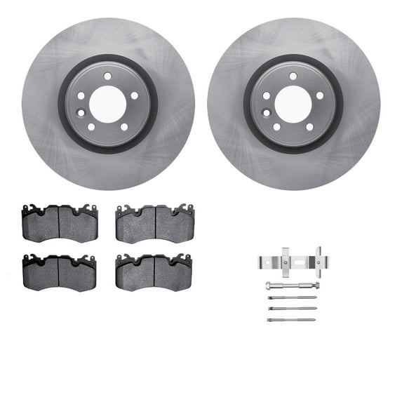 Dynamic Friction Company Front Brake Rotors with 5000 Advanced Brake Pads includes Hardware 6512-11131