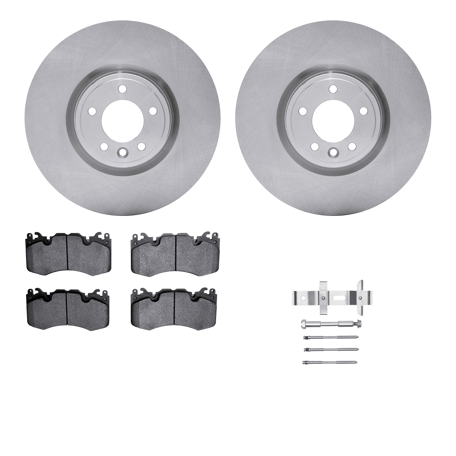 Dynamic Friction Company Front Brake Rotors with 5000 Advanced Brake Pads includes Hardware 6512-11175