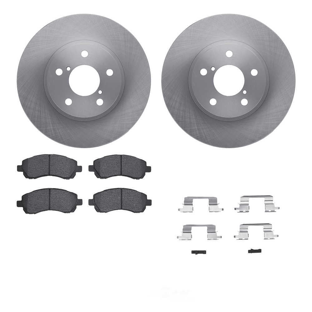 Dynamic Friction Company 6512-13070 DFC Rotors with 5000 Advanced Brake Pads includes Hardware