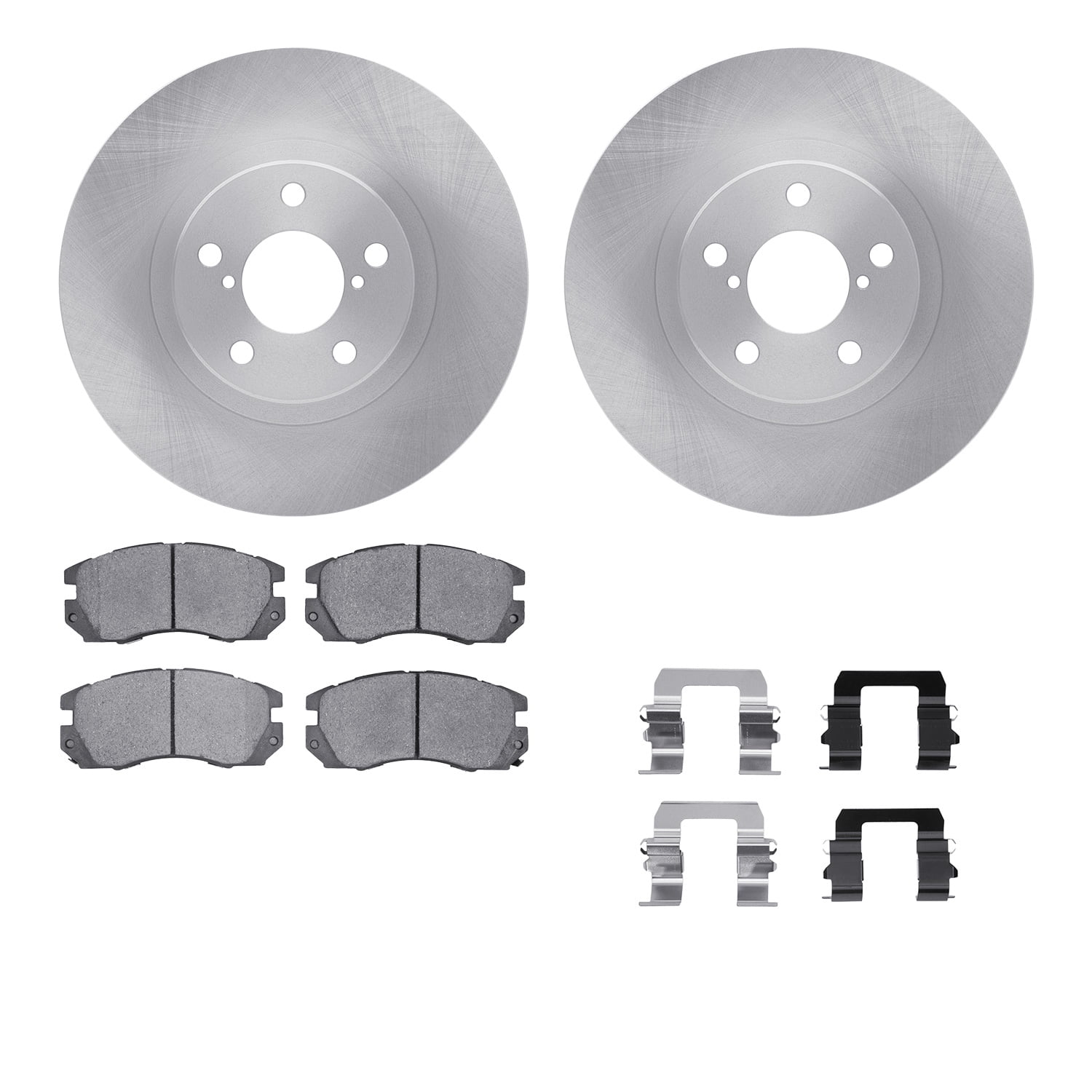 Dynamic Friction Company Front Brake Rotors with 5000 Advanced Brake Pads includes Hardware 6512-13084