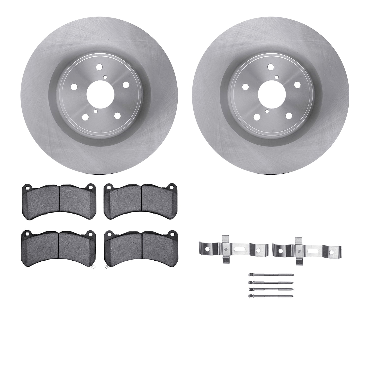 Dynamic Friction Company Front Brake Rotors with 5000 Advanced Brake Pads includes Hardware 6512-13220