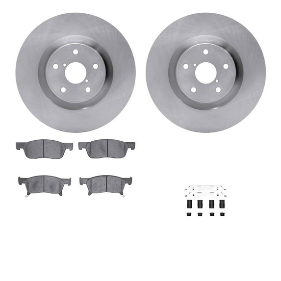 Dynamic Friction Company Front Brake Rotors with 5000 Advanced Brake Pads includes Hardware 6512-13225