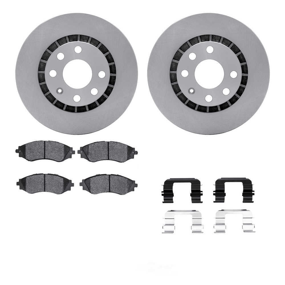 Dynamic Friction Company 6512-18003 DFC Rotors with 5000 Advanced Brake Pads includes Hardware