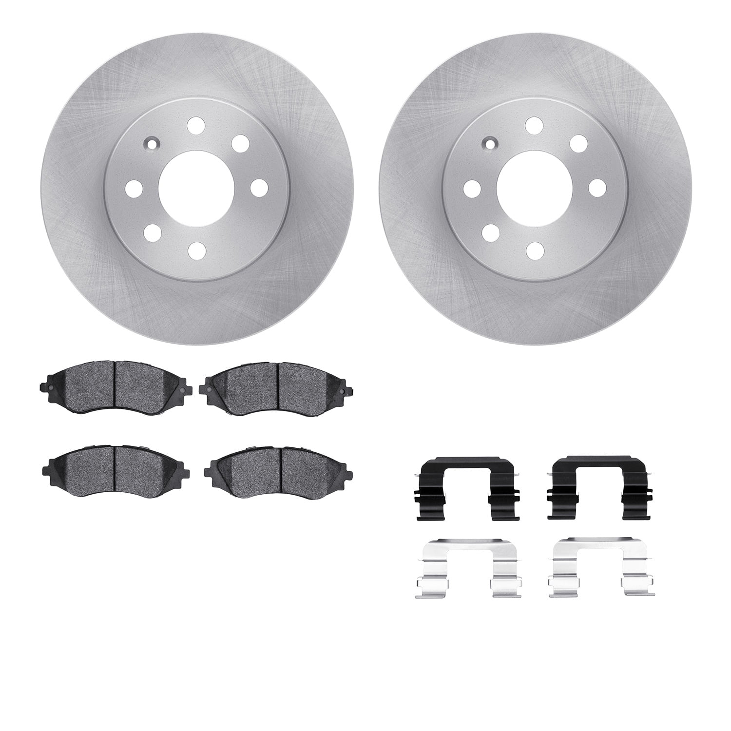 Dynamic Friction Company Front Brake Rotors with 5000 Advanced Brake Pads includes Hardware 6512-18013