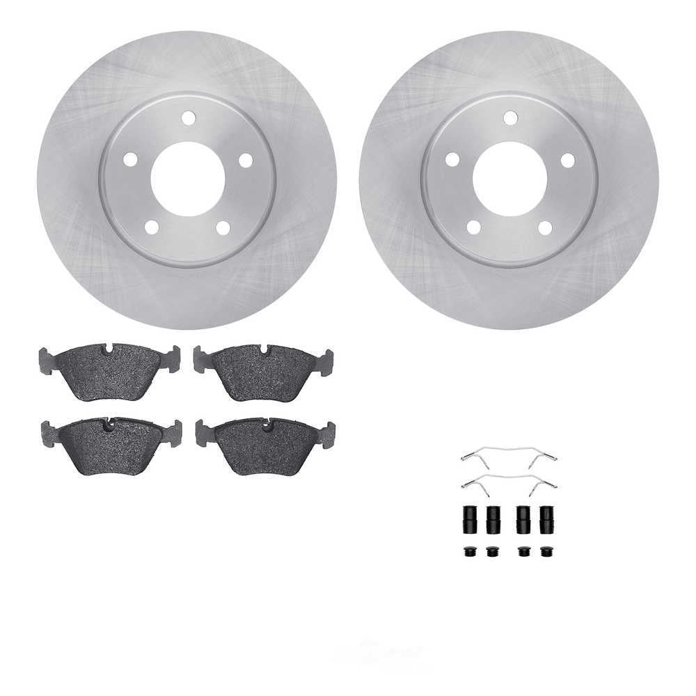 Dynamic Friction Company 6512-20062 DFC Rotors with 5000 Advanced Brake Pads includes Hardware