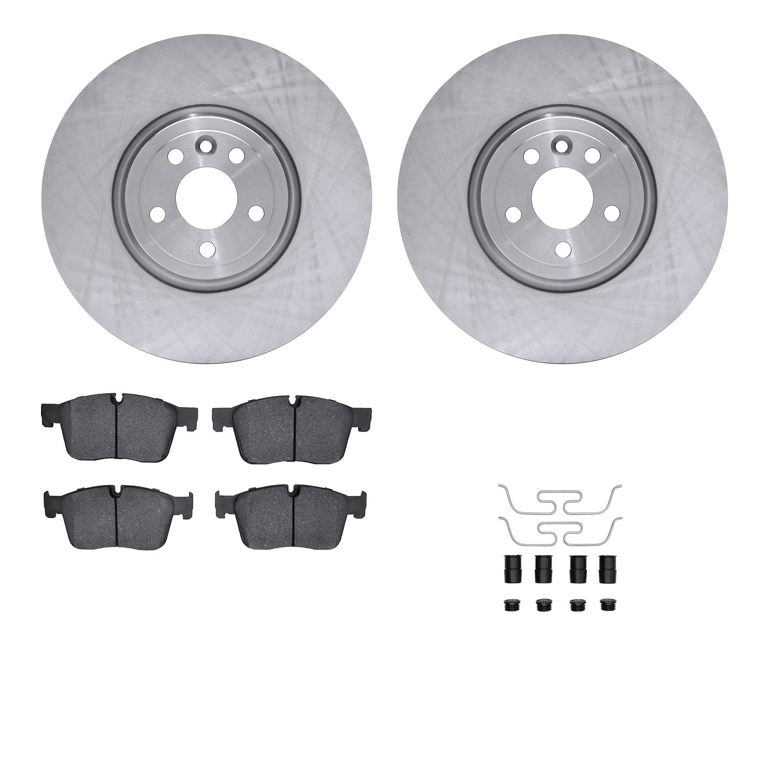 Dynamic Friction Company Front Brake Rotors with 5000 Advanced Brake Pads includes Hardware 6512-20146