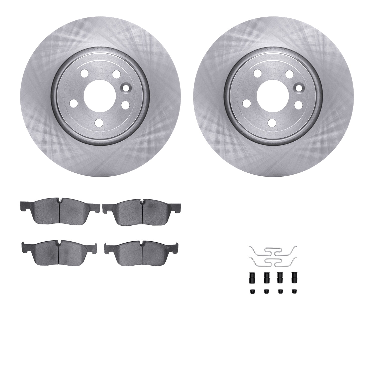 Dynamic Friction Company Front Brake Rotors with 5000 Advanced Brake Pads includes Hardware 6512-20173