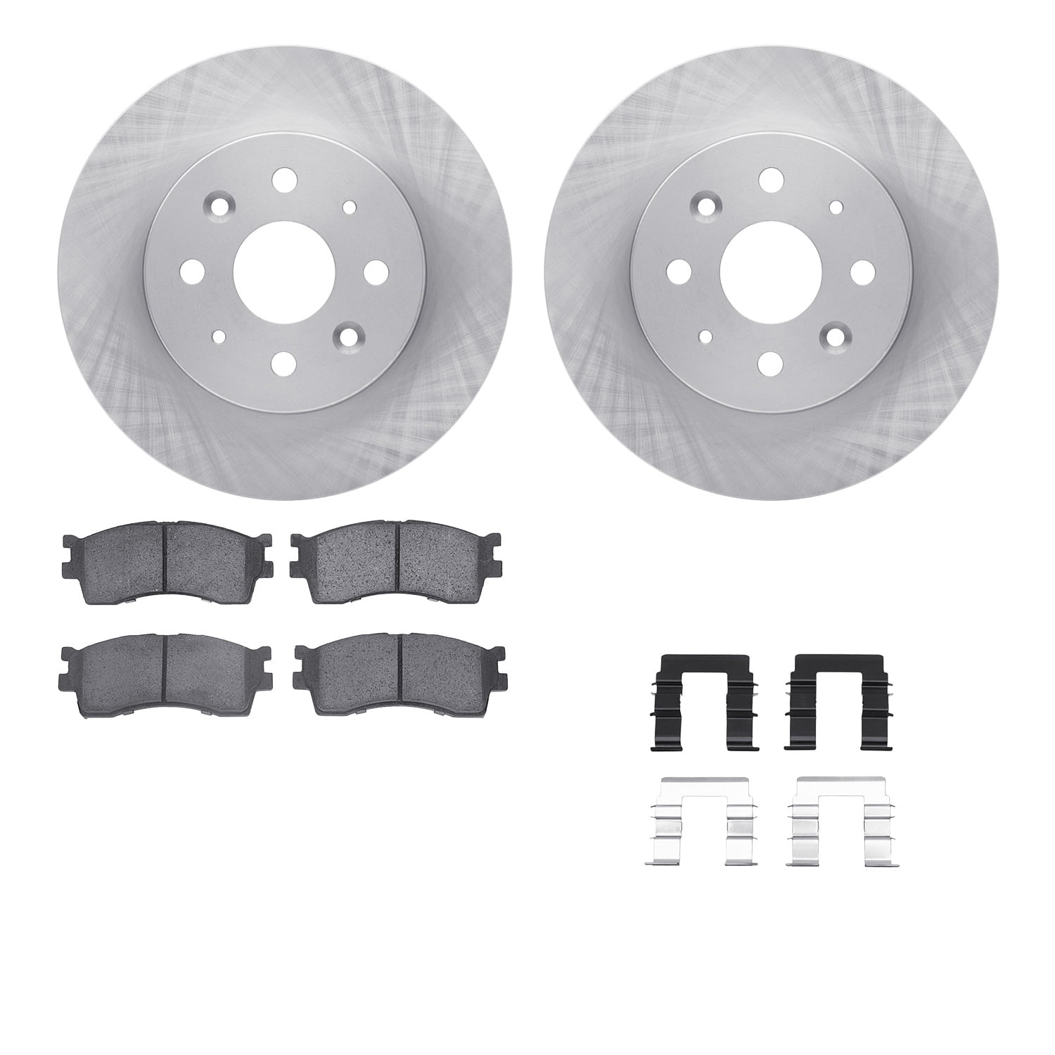 Dynamic Friction Company Front Brake Rotors with 5000 Advanced Brake Pads includes Hardware 6512-21059