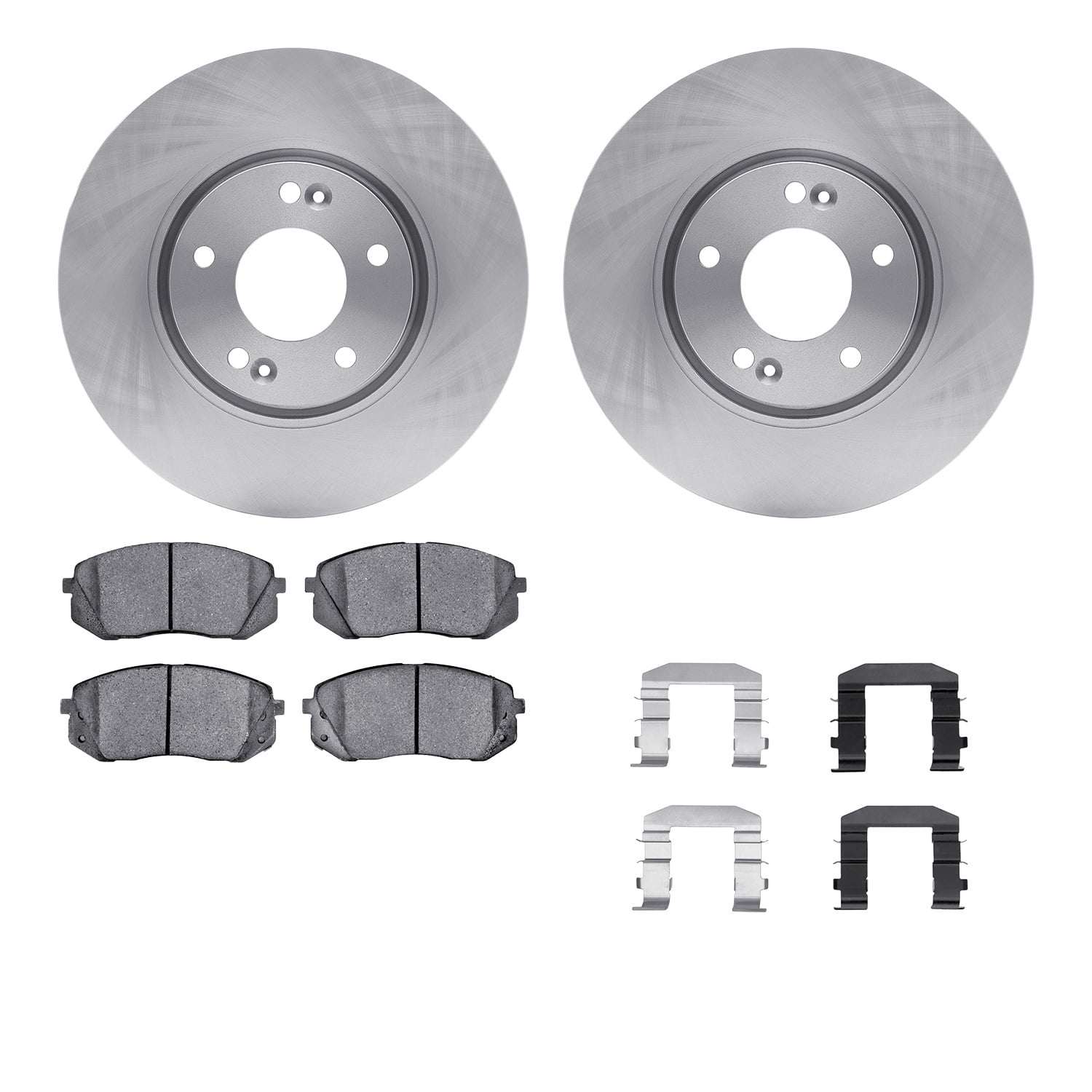 Dynamic Friction Company Front Brake Rotors with 5000 Advanced Brake Pads includes Hardware 6512-21116