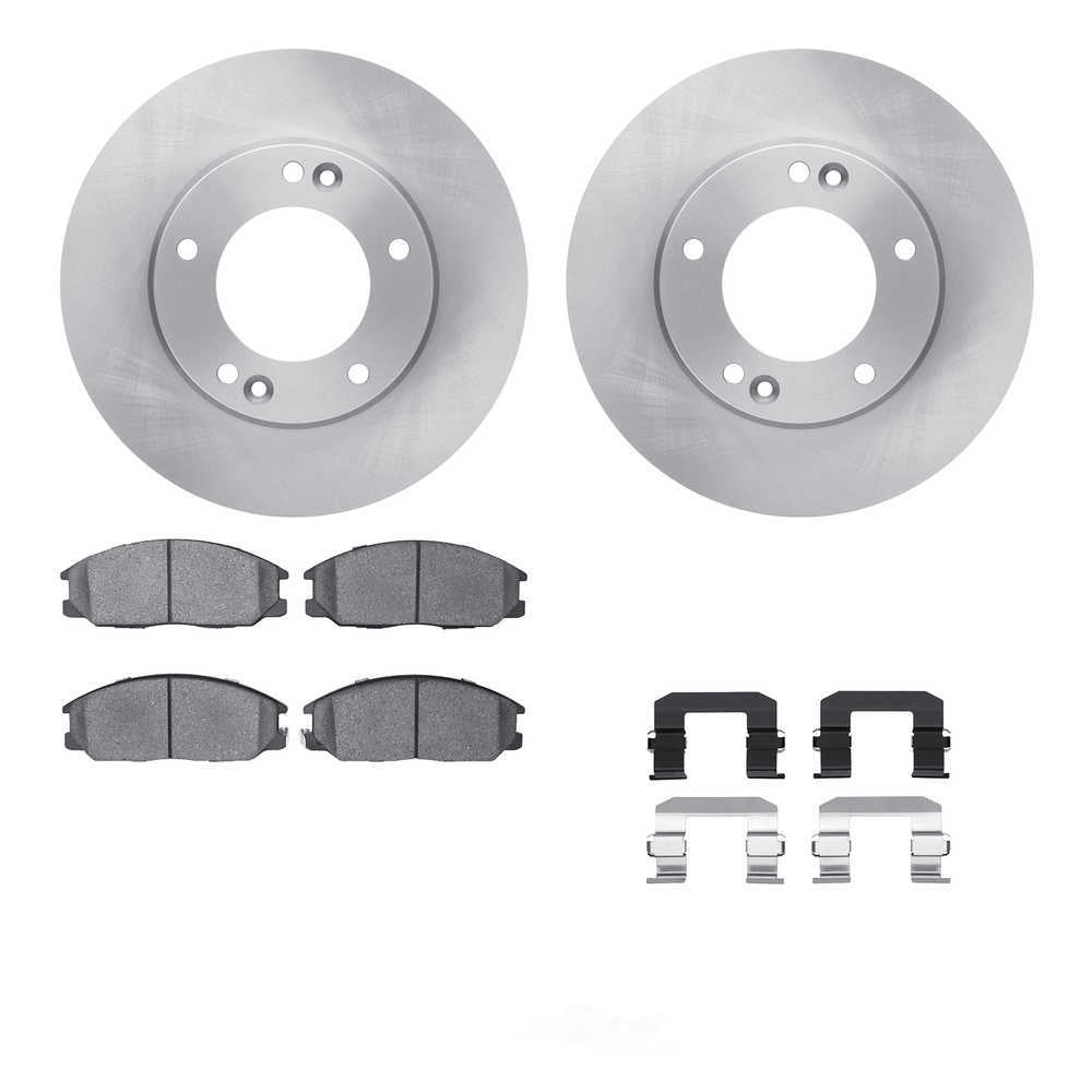 Dynamic Friction Company 6512-21146 DFC Rotors with 5000 Advanced Brake Pads includes Hardware