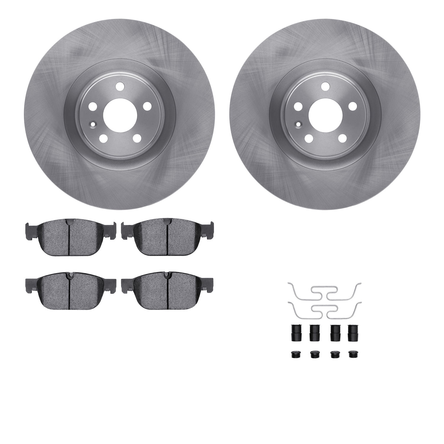 Dynamic Friction Company Front Brake Rotors with 5000 Advanced Brake Pads includes Hardware 6512-27323