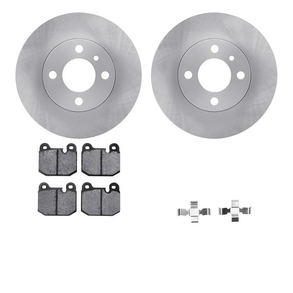 Dynamic Friction Company Front Brake Rotors with 5000 Advanced Brake Pads includes Hardware 6512-31161