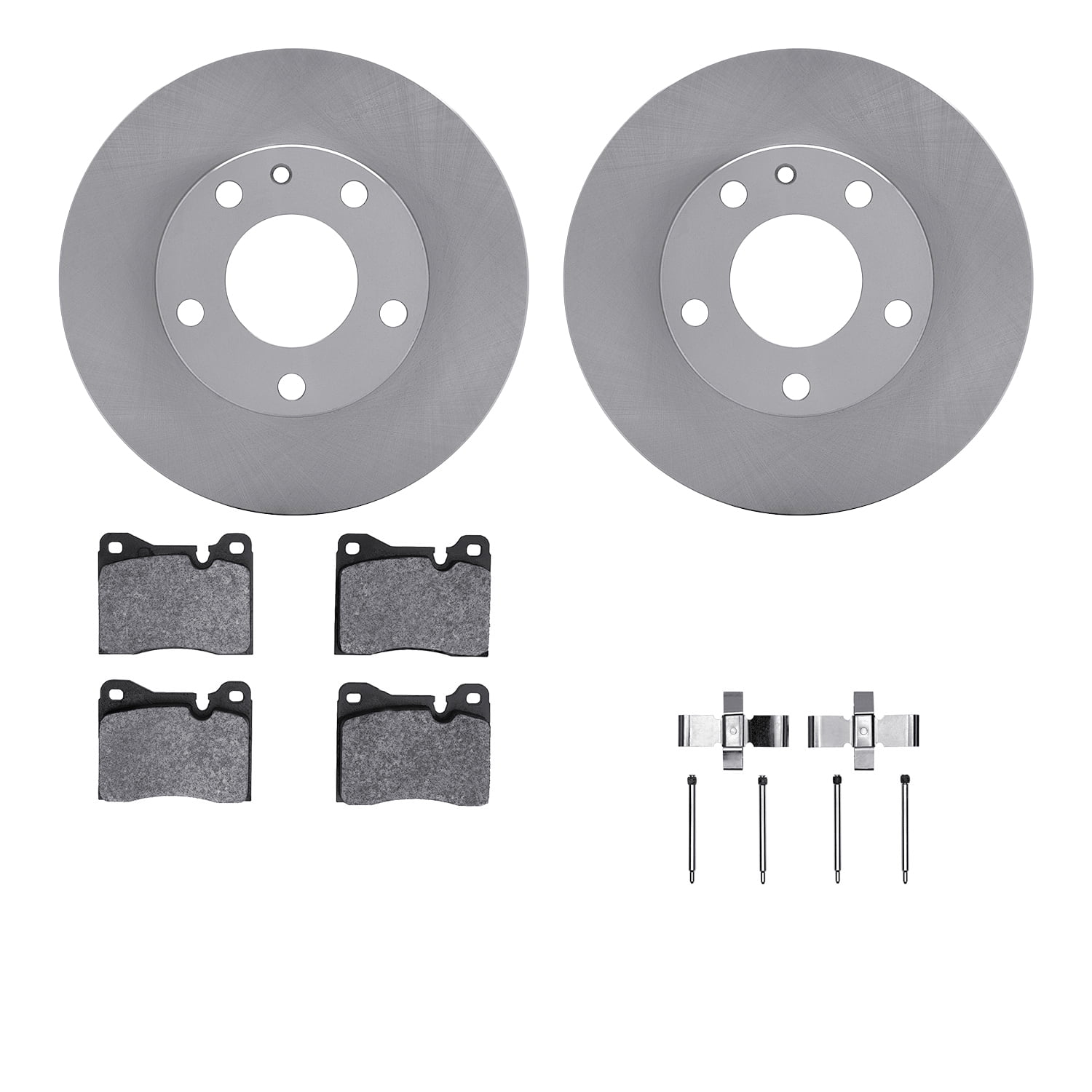 Dynamic Friction Company Front Brake Rotors with 5000 Advanced Brake Pads includes Hardware 6512-31170
