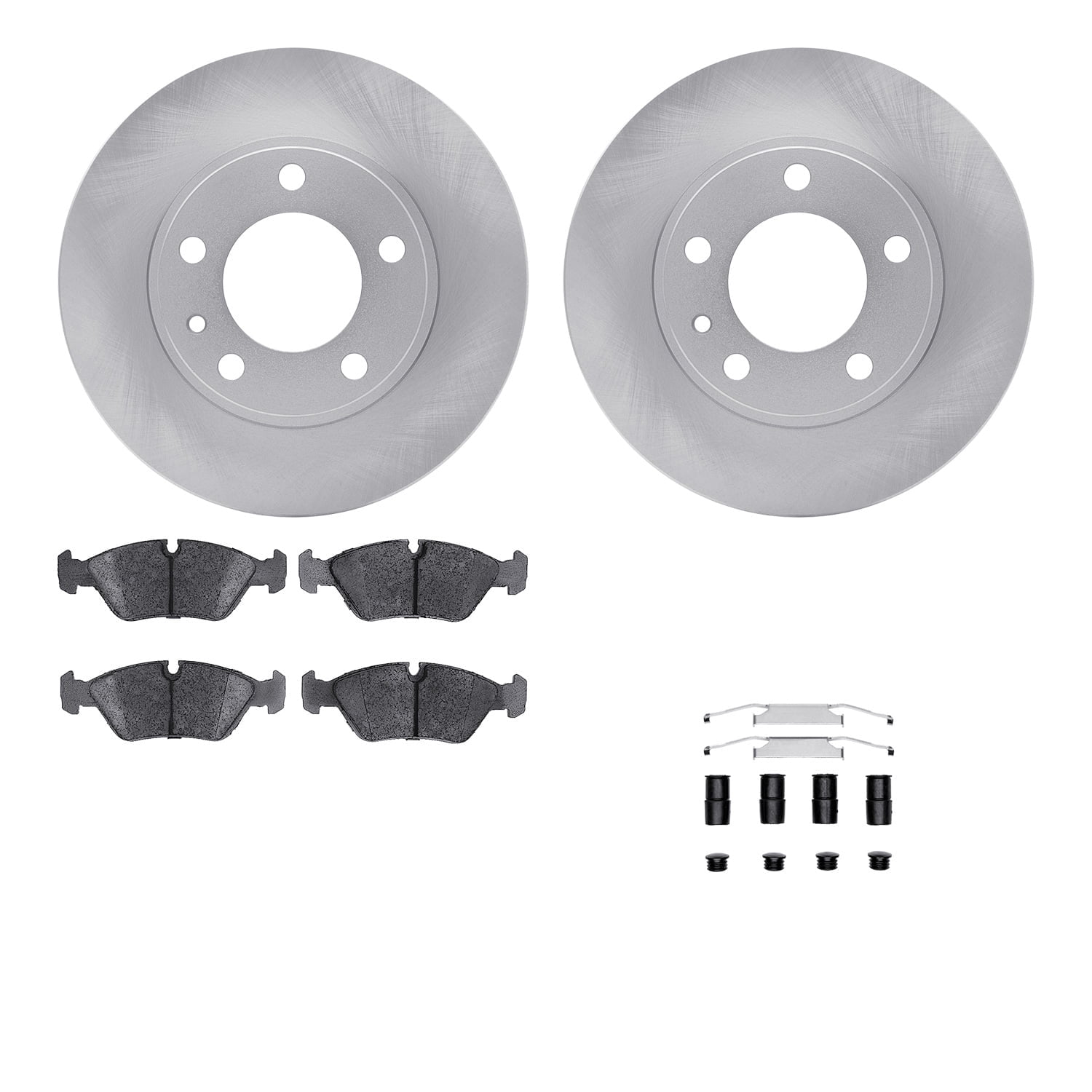 Dynamic Friction Company Front Brake Rotors with 5000 Advanced Brake Pads includes Hardware 6512-31179