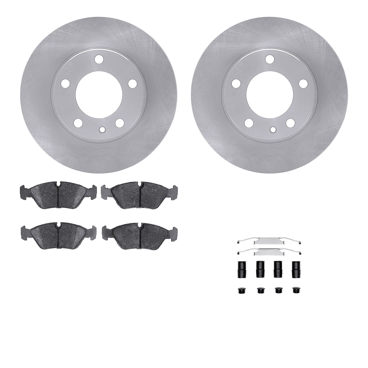 Dynamic Friction Company Front Brake Rotors with 5000 Advanced Brake Pads includes Hardware 6512-31185
