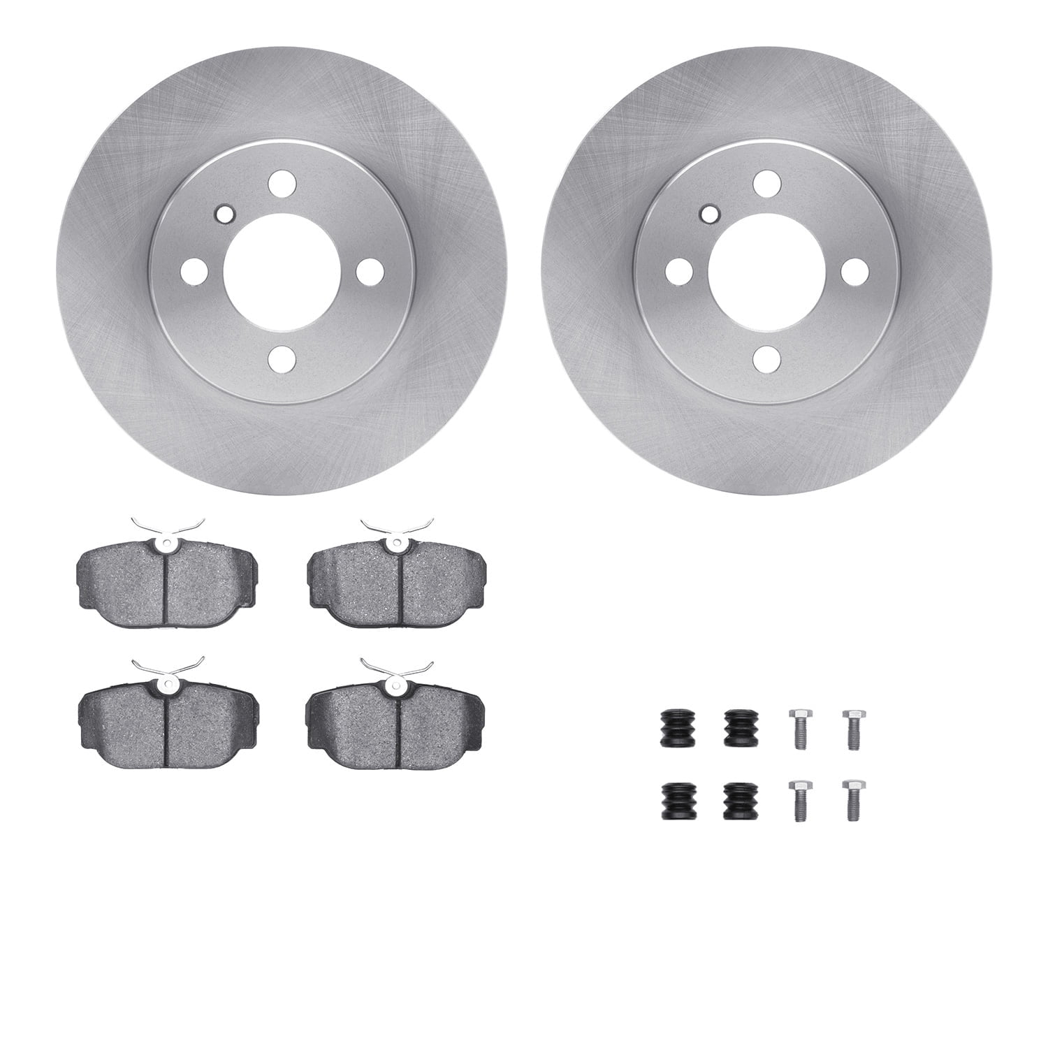 Dynamic Friction Company Front Brake Rotors with 5000 Advanced Brake Pads includes Hardware 6512-31196