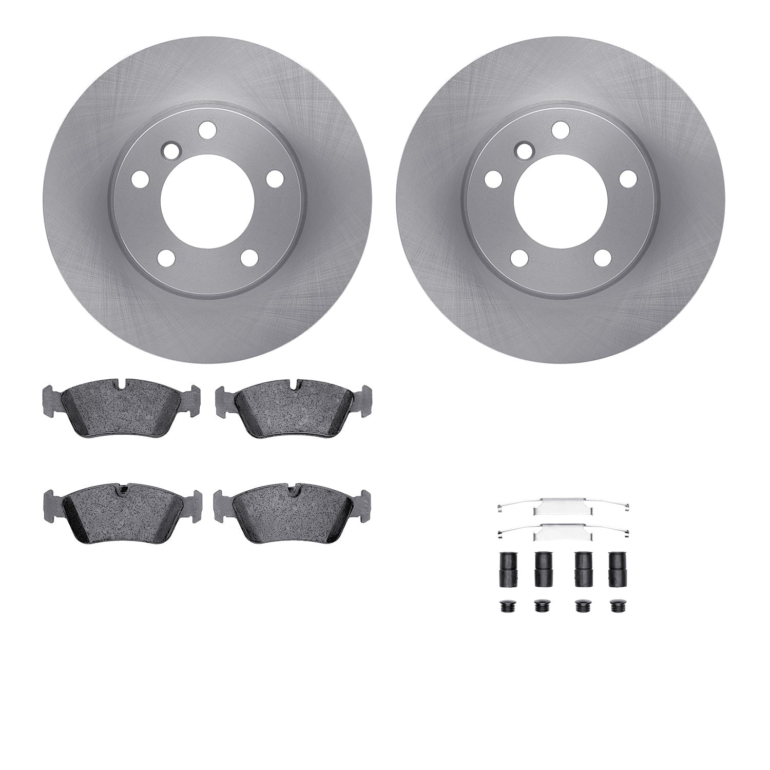 Dynamic Friction Company Front Brake Rotors with 5000 Advanced Brake Pads includes Hardware 6512-31233