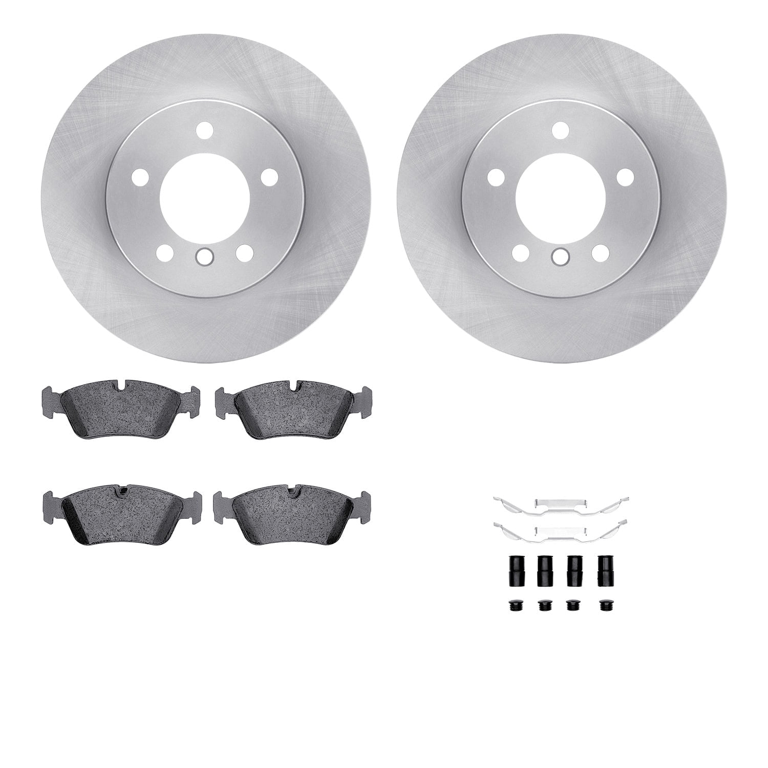Dynamic Friction Company Front Brake Rotors with 5000 Advanced Brake Pads includes Hardware 6512-31309