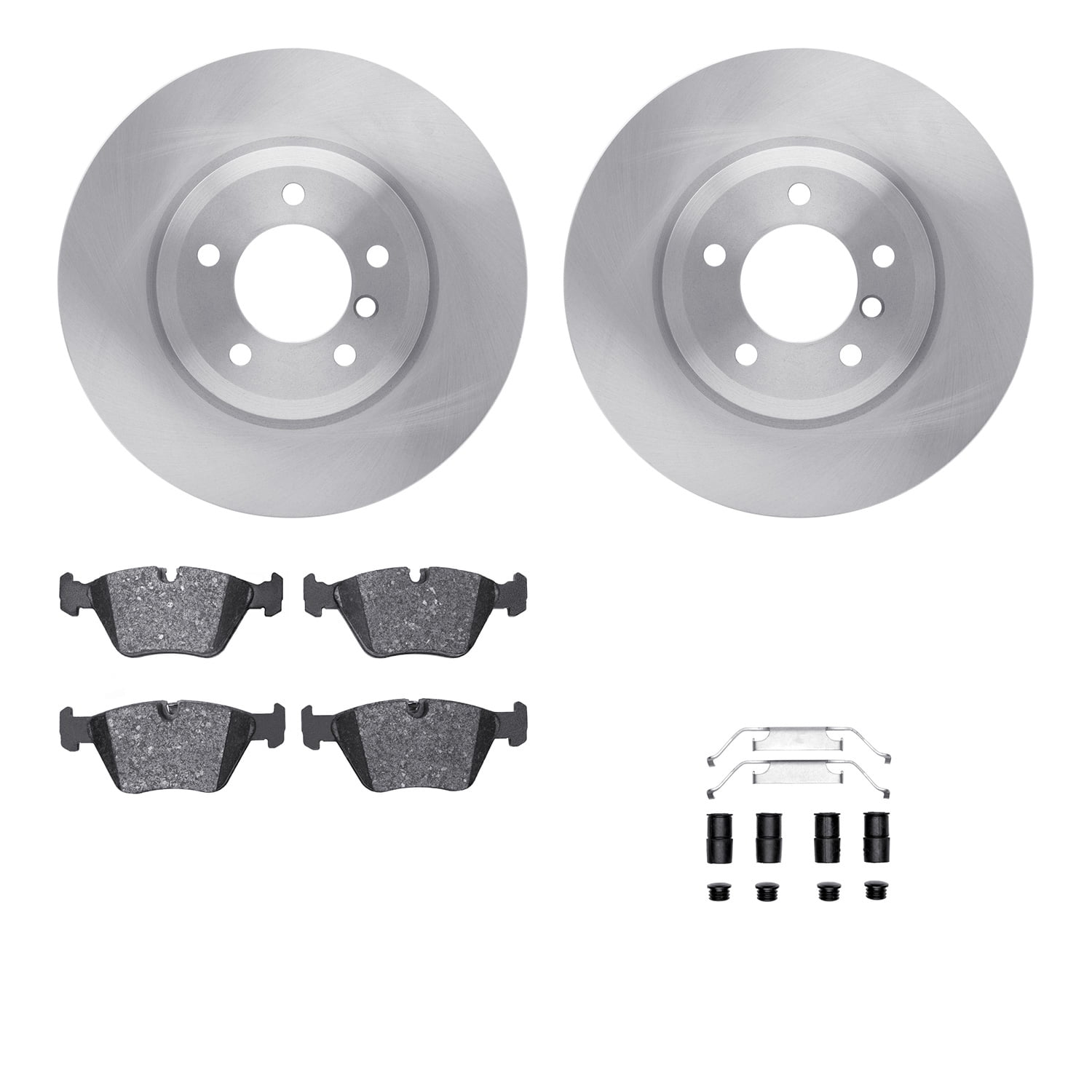 Dynamic Friction Company Front Brake Rotors with 5000 Advanced Brake Pads includes Hardware 6512-31319