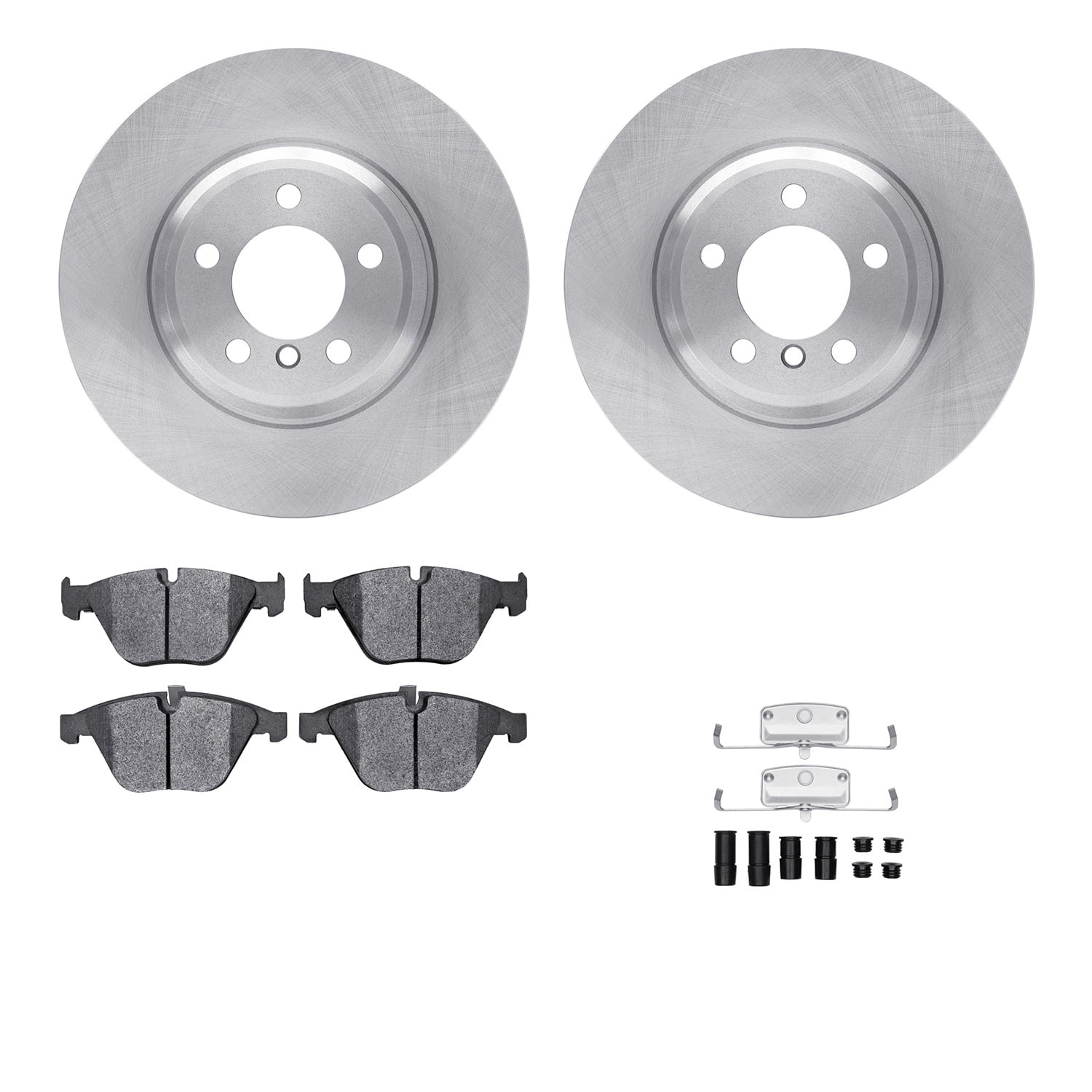 Dynamic Friction Company Front Brake Rotors with 5000 Advanced Brake Pads includes Hardware 6512-31358