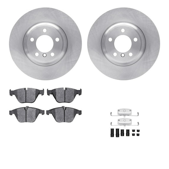 Dynamic Friction Company Front Brake Rotors with 5000 Advanced Brake Pads includes Hardware 6512-31358