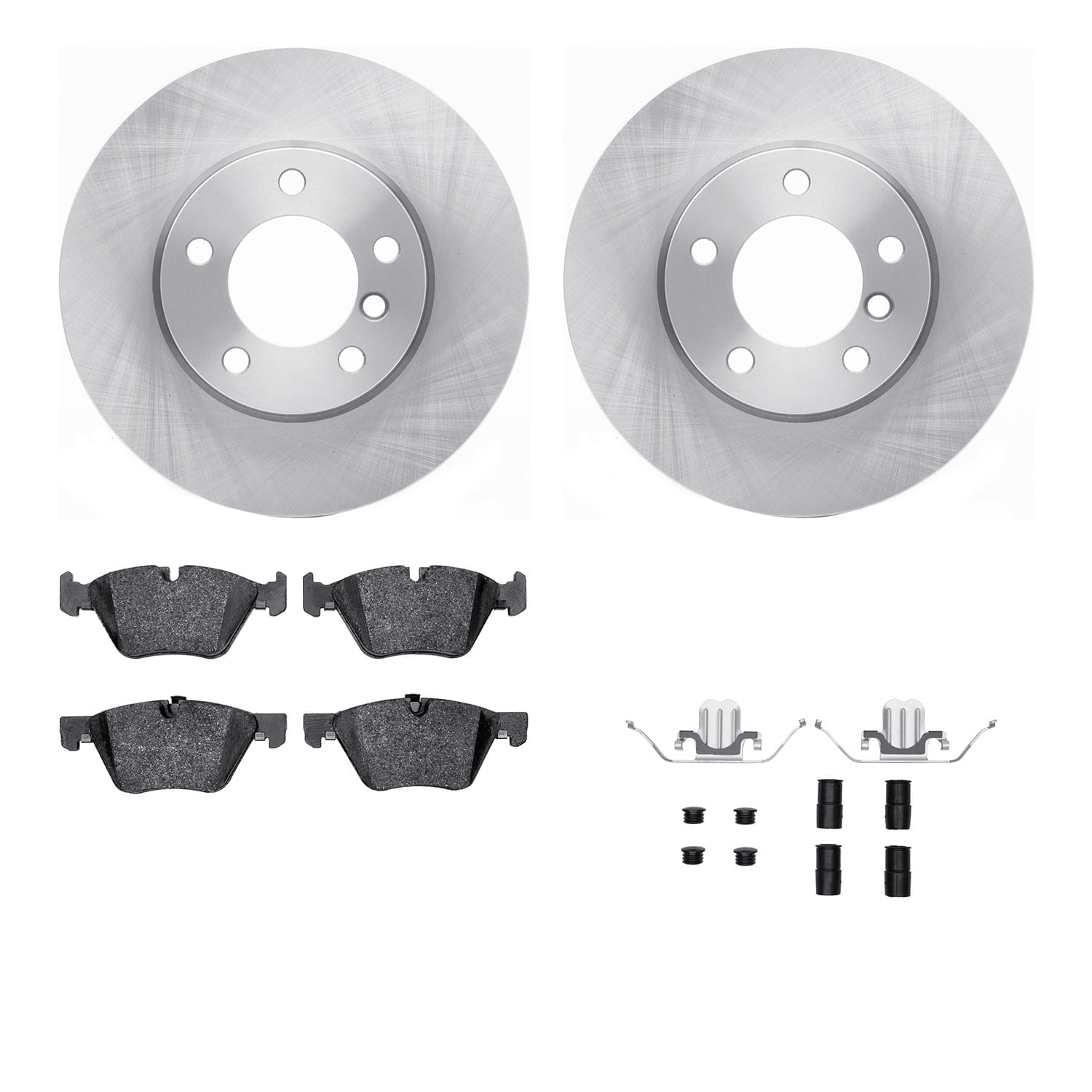 Dynamic Friction Company Front Brake Rotors with 5000 Advanced Brake Pads includes Hardware 6512-31402