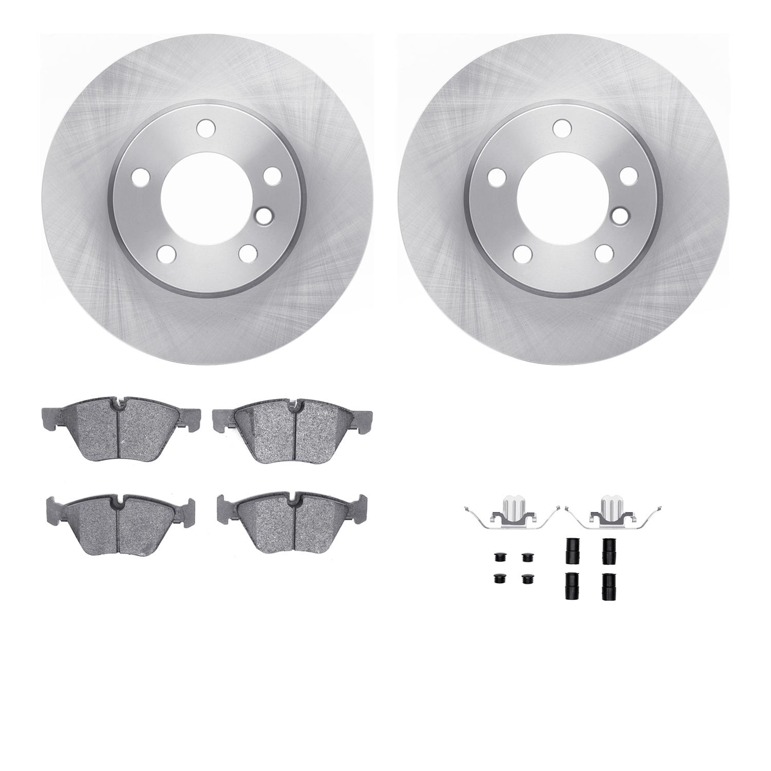 Dynamic Friction Company Front Brake Rotors with 5000 Advanced Brake Pads includes Hardware 6512-31405