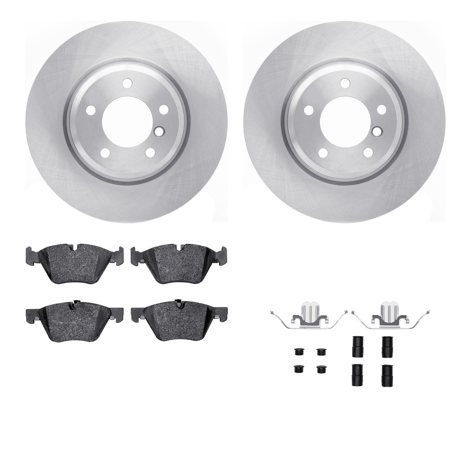 Dynamic Friction Company Front Brake Rotors with 5000 Advanced Brake Pads includes Hardware 6512-31417