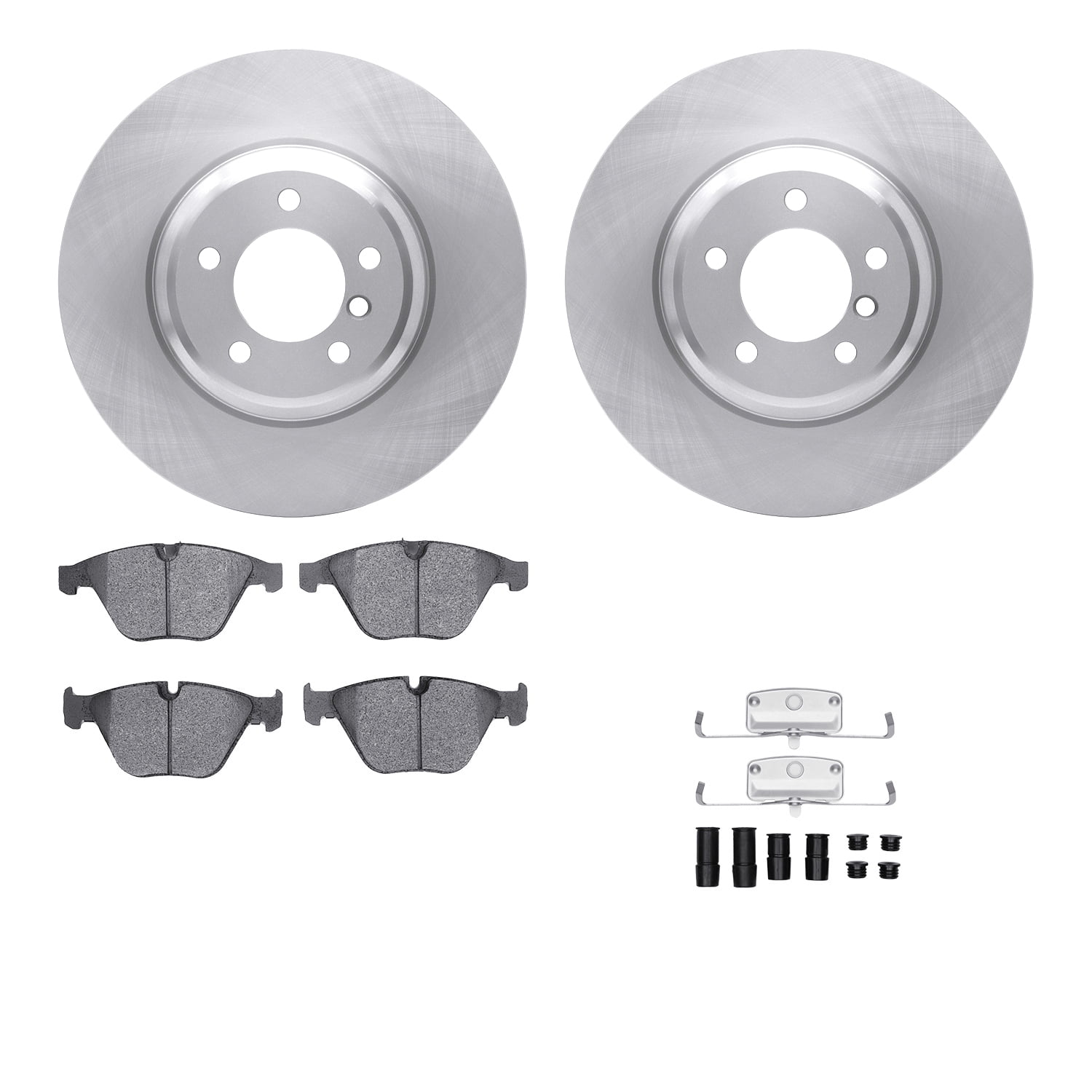 Dynamic Friction Company Front Brake Rotors with 5000 Advanced Brake Pads includes Hardware 6512-31446
