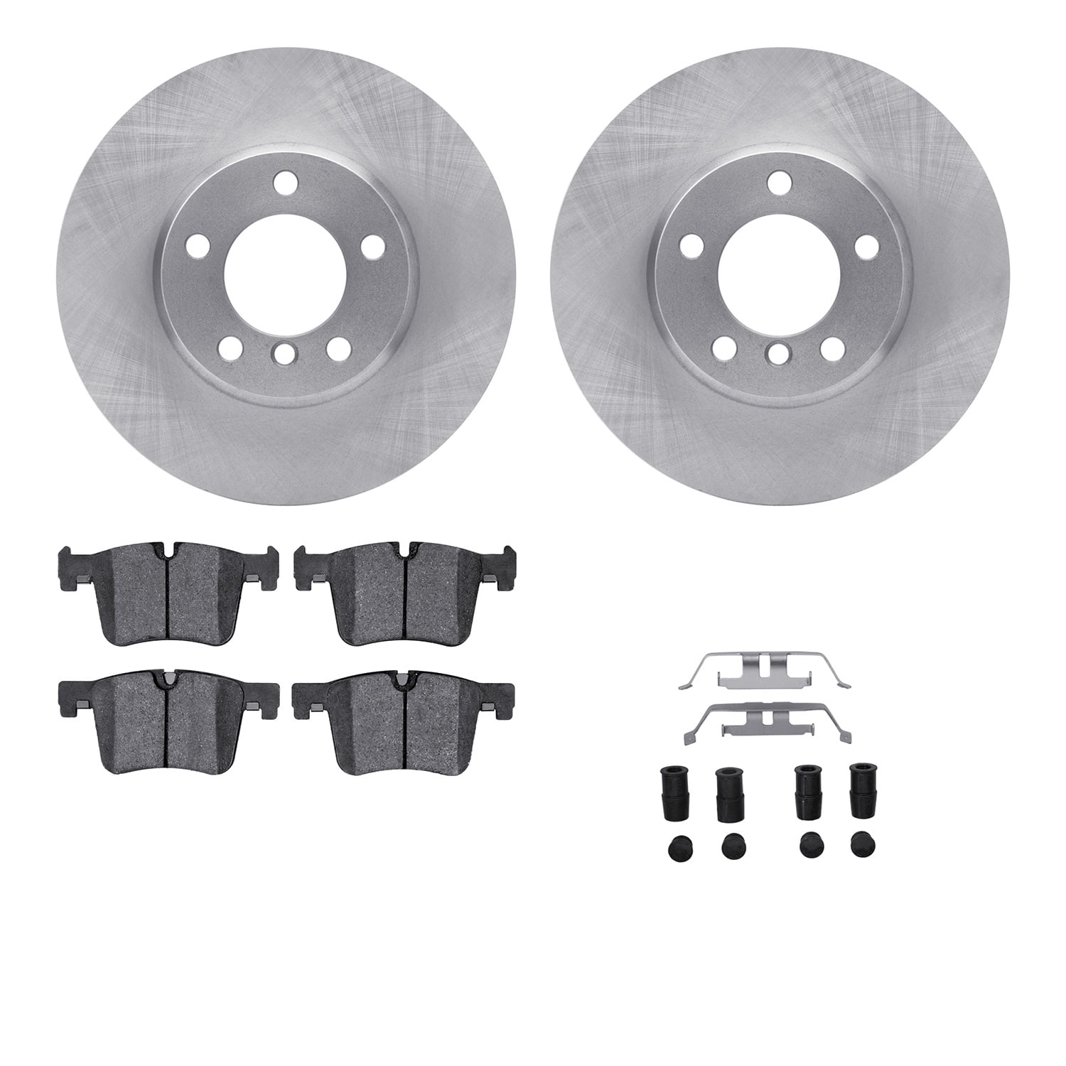 Dynamic Friction Company Front Brake Rotors with 5000 Advanced Brake Pads includes Hardware 6512-31468