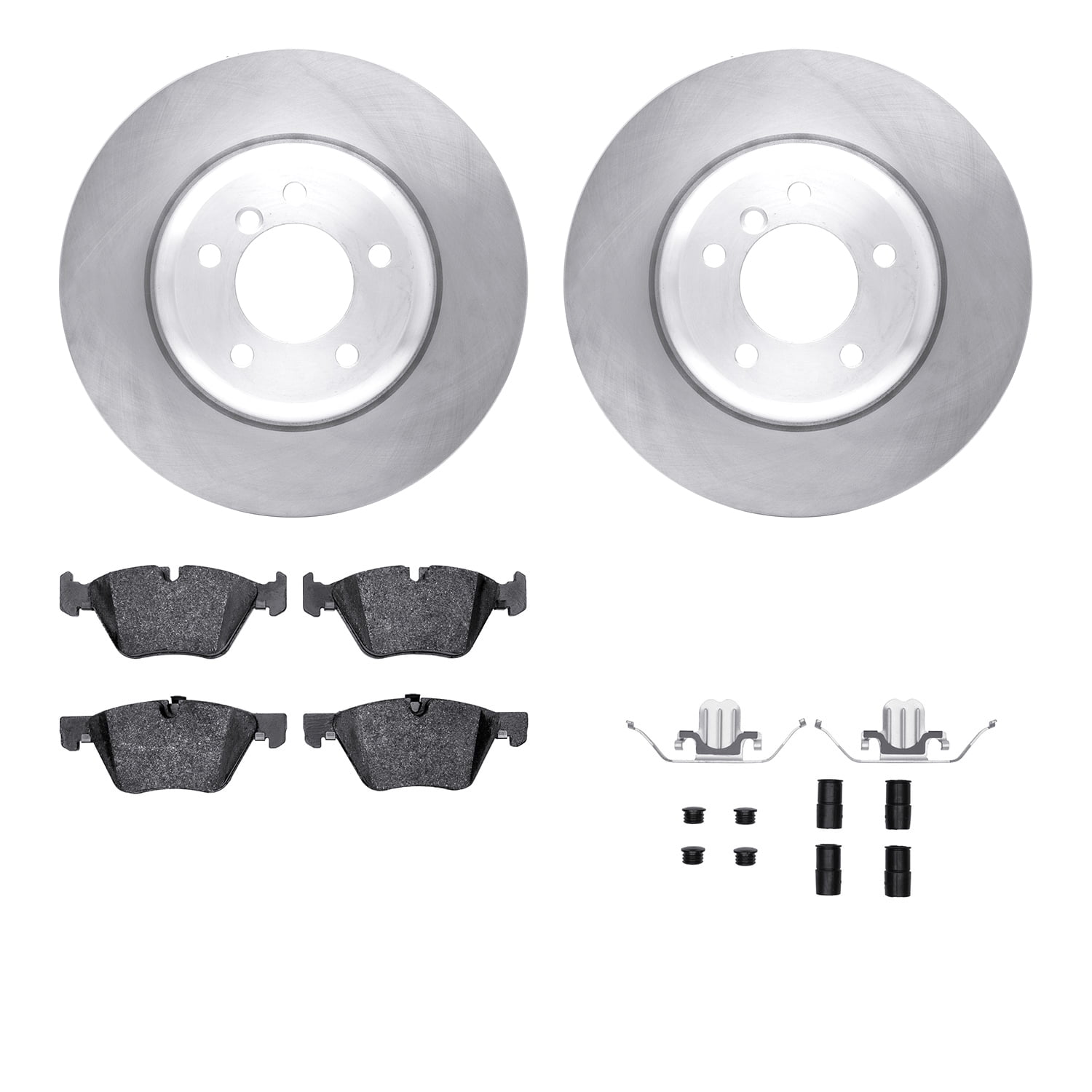 Dynamic Friction Company Front Brake Rotors with 5000 Advanced Brake Pads includes Hardware 6512-31496